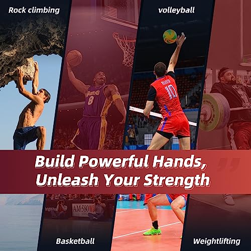 Hand Grip Strengthener Set, 6-Pack 50LB to 300LB Hand Grips Finger Strengthener, Heavy-Duty Grip Strength Trainer with Protective Foam for Forearm Exercise, Hand Gripper, Hand Therapy, Ideal for Home Gym and Muscle Building