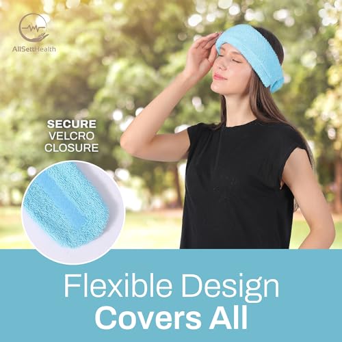 Neck Ice Pack Wrap with 2 Reusable Gel Ice Packs, Flexible Ice Wrap for Neck, Shoulders, Knees, Wrists, Soft Cooling Towel Compress for Post Surgery, Tonsillectomy, Migraine, Sore Muscle Pain Relief - style: Neck Ice Wrap