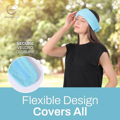 Neck Ice Pack Wrap with 2 Reusable Gel Ice Packs, Flexible Ice Wrap for Neck, Shoulders, Knees, Wrists, Soft Cooling Towel Compress for Post Surgery, Tonsillectomy, Migraine, Sore Muscle Pain Relief - style: Neck Ice Wrap