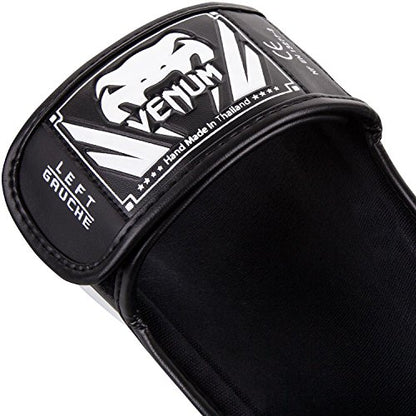 Venum Elite Standup Shin Guards - color: Black/White, size: X-Large