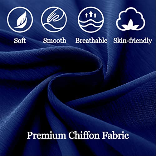 Chiffon Shawls and Wraps - Lightweight Scarve for Women Evening Dresses Wedding Bridal Formal Party - color: G-royal Blue