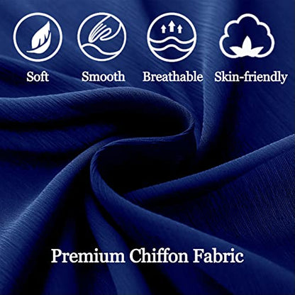 Chiffon Shawls and Wraps - Lightweight Scarve for Women Evening Dresses Wedding Bridal Formal Party - color: G-royal Blue