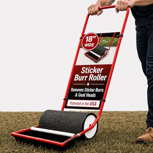 Remover Yard Tool, 18" Extra Wide, Push Model 2.0 | Easy Yard Cleanup, Burr & Sticker Removal, Effortless Goat Head Roller and Picker, Made in USA - size: Extra Wide