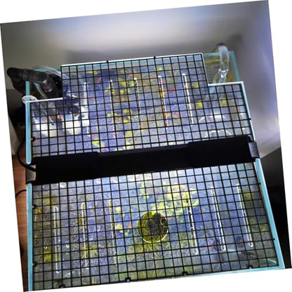BESPORTBLE 1set Fish Tank Separator Set Aquarium Divider Cups Black Isolation Tray for Fish and Aggressive Separation
