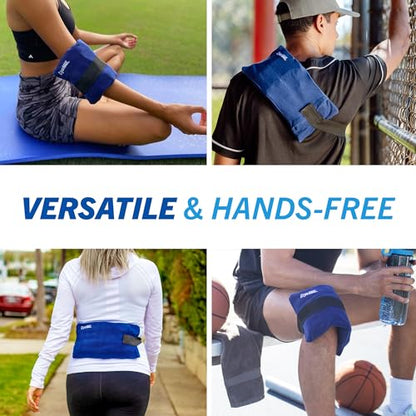 Cryo-Max Cold Pack, 8 Hour Reusable Cold Therapy Ice Pack for Elbows, Knees, Neck + More, Medium, 6" x 12" (1 Count) - size: Medium (Pack of 1), style: Medium