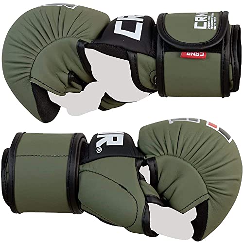 Combat Corner - MMA Spar Gloves for Men and Women - Kickboxing, MMA, Muay Thai Sparring Training Gloves | OD Green - size: Small-Medium