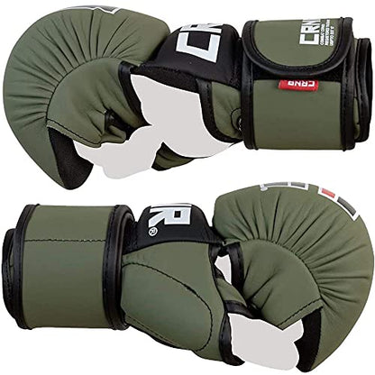 Combat Corner - MMA Spar Gloves for Men and Women - Kickboxing, MMA, Muay Thai Sparring Training Gloves | OD Green - size: Small-Medium