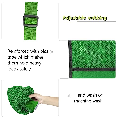BeeGreen Mesh Drawstring Bag Swim Backpack for Beach Pool Sports Gym Draw String Cinch Bags for Swimming Soccer Basketball Gear Green - color: Green, style: Mesh Bag