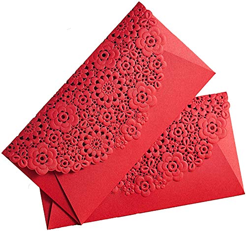 8 PCS Chinese Red Envelopes/Money Pocket/Party Accessory Organizer Envolop for Bussiness Occassion/Invited Card/Wedding/Birthday/New Year Party (8PCS) - color: 8PCS