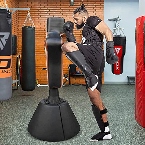 RDX Muay Thai Shin Guards for Men and Women Non-Slip Fit, Full-Contact Protection Adult Shin Pads, MMA, Kickboxing, Sparring, Taekwondo, Shin Protectors Muay Thai, Martial Arts - size: X-Large