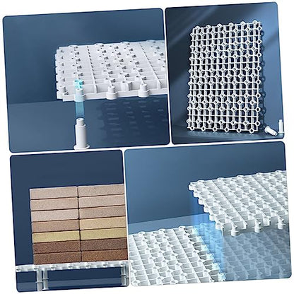 Toyvian 1set Aquarium Divider Fish Tank Bottom Partition Grid Easy to Install Plastic Isolation Tray for Separating Aggressive Fish and Enhancing Survival Rate