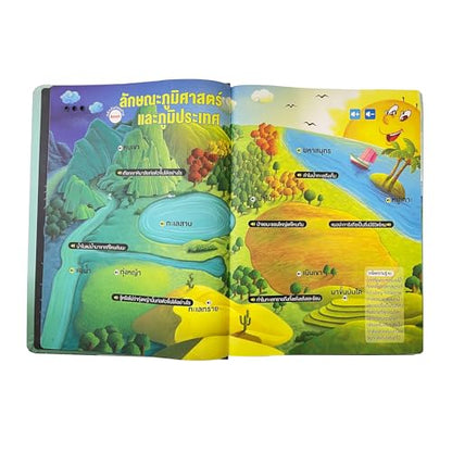 MINMEER Thai Visual Language Toy, Learn Thai Words, Phrases, Sentences, Learn to Speak, Thai Language Learning Toy for Kids and Beginner