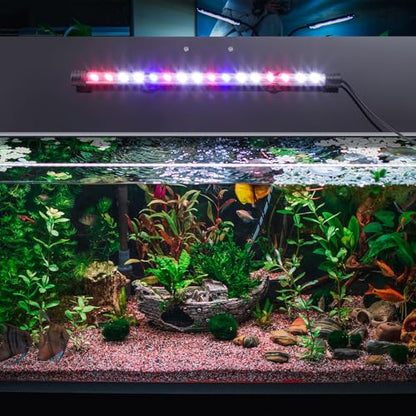 Sieral Aquarium Lids Polycarbonate Canopy with LED Light 35.13 x 17.13 x 0.12 Inch for 50/65/84 Gallon Without Center Brace Aquariums Cover Fish Tank Lid with a Hook Knife, Black - color: Black, size: 36x18in