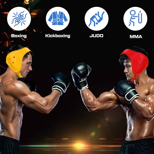 Jerify 4 Pcs Wrestling Headgear for Kids Youth Headgear Wrestling Head Gear for Kids Youth Soft Grappling Headgear Ear Guard Protective
