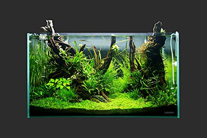 90P 44 Gallon Rimless Low Iron Glass Aquarium Tank, 35.4" L x 17.7" W x 17.7" H, 10mm Ultra Clear Fish Tank with EVA Leveling Mat - size: 44Gal W35.4×D17.7×H17.7 in(90x45x45cm)