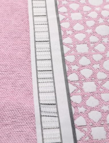Islamic Prayer Rug Elegant Masjid Pattern Thin Mat Muslim Portable Blanket Ramadan Eid Gift Rug Turkish Prayer Carpet - Pink 1pc - color: 1pc Pinkc