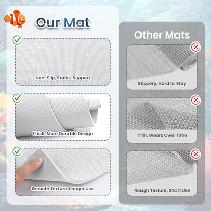 15 x 23 Inch Fish Tank Pad, 6mm Aquarium Leveling Mat, White | Water-Resistant Surface, Easy to Cut, Helps Cushion the Tank Base, Suitable for Aquariums and Terrariums - color: White, size: 15 x 23in