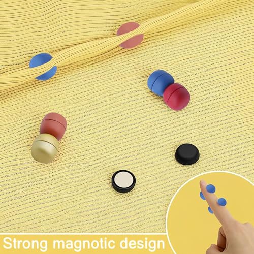 Hijab Magnets Strong Pinless Hijab Pins for Women, No-Damage to Fabric Headscarf Clips, Multi-Use Magnetic Pins for Cloth, Scarf, Dress (18 Pairs) - color: 18 Pairs