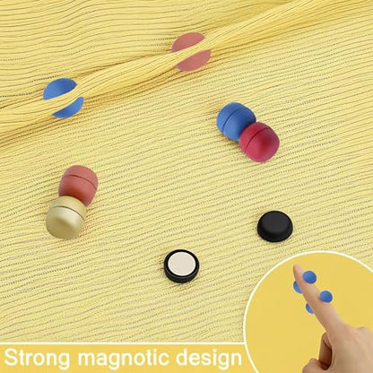 Hijab Magnets Strong Pinless Hijab Pins for Women, No-Damage to Fabric Headscarf Clips, Multi-Use Magnetic Pins for Cloth, Scarf, Dress (12 Pairs) - color: 12 pairs