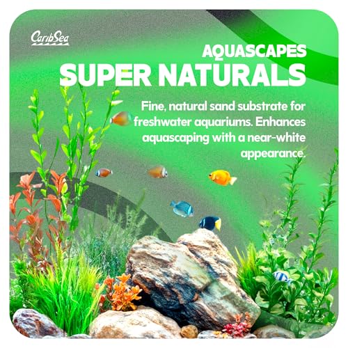 Carib Sea Super Natural Moonlight Sand for Aquarium – 5 lb Each – Ideal for Freshwater Aquaria – Perfect for Discus, Tetras, Angelfish, and More – (Pack of 2) - size: 5lb (Pack of 2)