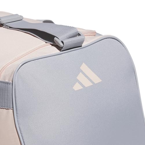 adidas Power Gym Bag – Lightweight Small Duffel, Blush Pink/White/Halo Silver Grey, OSFA - color: Blush Pink/White/Halo Silver Grey