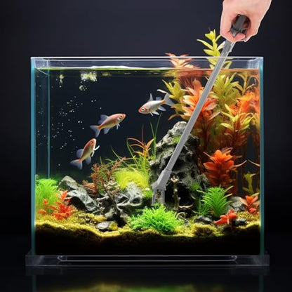 ULTECHNOVO Aquatic Plant Tongs Aquarium Tongs, Tweezers for Aquarium, Aquarium Aquatic Grabber Tool Aquarium Tweezers for Fish Tank Coral Reef Plants