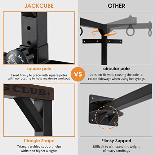 J JACKCUBE DESIGN Wall Mount Heavy Bag Hanger Bracket, Punching Bag, Sandbag Holder Rack, Heavy Duty Hanging Bracket Boxing Accessories Stand for Home and Gym -MK852A