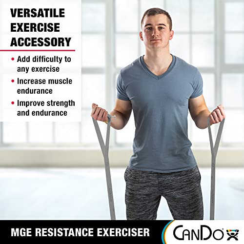 CanDo Multi-Grip 6 Foot Exercise Resistance Band with Hand/Foot Loops for Total Body Workouts, Training, Rehab, Stretching and Therapy - style: XX-Heavy