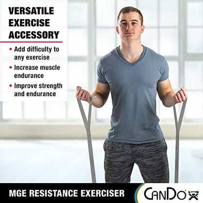 CanDo Multi-Grip 6 Foot Exercise Resistance Band with Hand/Foot Loops for Total Body Workouts, Training, Rehab, Stretching and Therapy - style: XX-Heavy