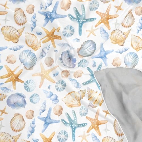Bolaz Women's Square Silk Hair Scarves and Wraps Headscarf Abstract Head Neck Scarf Bandana 24inch - color: Cute Seashells Starfish
