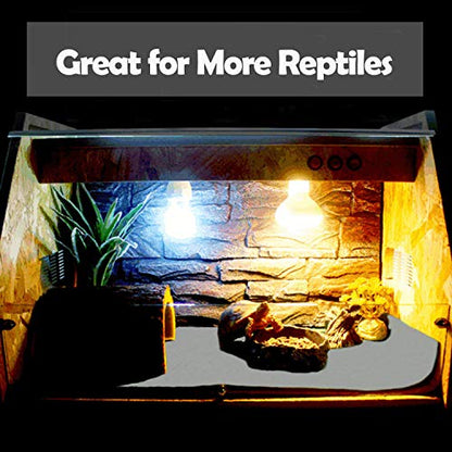 Mechpia 47" x 24" Large Reptile Carpet Terrarium Liner Bedding Reptile Substrate Mat Tank Accessories for Bearded Dragon Snake Lizard Tortoise Leopard Gecko (Grey) - color: Grey