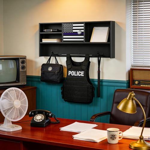 Police Gear Organizer Rack - Police Tactical Vest Hanger Holder Law Enforcement Storage Stand Safe Gift for Police Officer