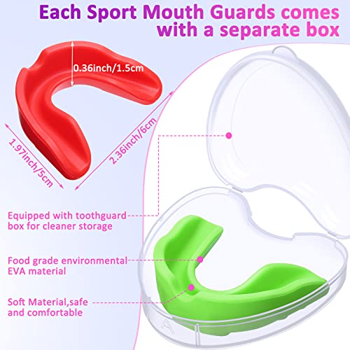 Boao 17 Pack Kids Youth Mouth Guard for Sports, Boys Girls Mouth Guard with Case for Football Lacrosse Basketball Boxing Soccer Taekwondo MMA Karate