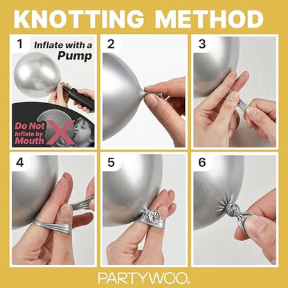 PartyWoo 골드 풍선 140피스 다양한 사이즈 45.7cm(18인치), 30.5cm(12인치), 25.4cm(10인치), 12.7cm(5인치), 12.7cm(5인치), 12.7cm(5인치) 골드 풍선 아치 키트 가랜드, 생일, 결혼 기념일, 베이비 샤워, 졸업 - color: Gold-g101