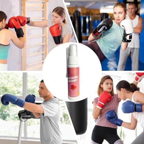 Boxing Glove Smell Remover Sports Cleaner Freshener Spray | Odor Eliminating Spray for Boxing Gloves, Gym Bags, Football Pads, Shoes, Clothes, Work Boot, Helmet, Athletic Gear