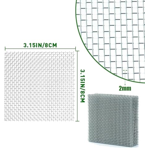 LINLAN 24 Pieces 3.1X3.1in (8X8cm) Aquarium Moss Mesh, 304 Stainless Steel Aquatic Moss Wall, Easy to Cut, for Fixing and Propagating Aquatic Mosses, DIY Aquarium Filtration, and Aquascaping - size: 24 PCS