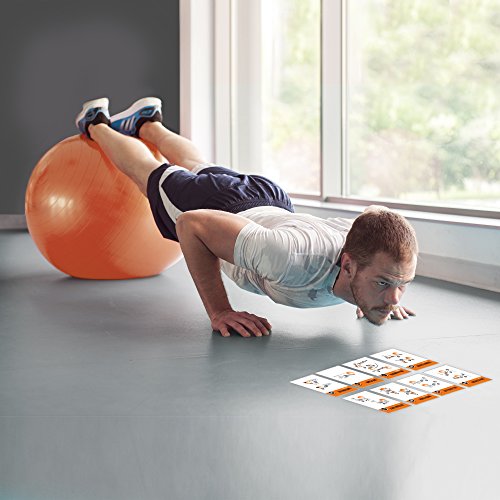 NewMe Fitness Stability Workout Cards - Instructional Fitness Deck for Women & Men, Beginner Fitness Guide to Training Exercises at Home or Gym - style: Stability