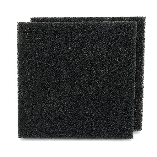 Aquarium Sponge Filter Media Pad 9 x 9 x 1 inch, Cut to Fit Biochemical Filter Bio Foam Pad, 2 Pcs