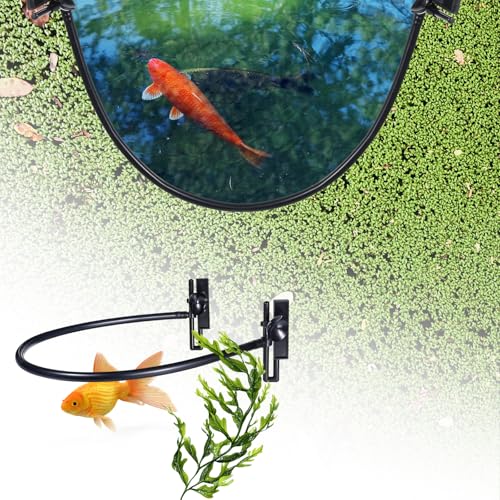 Psyqtsuary Floating Plant Corral for Aquarium, Floating Plant Fence for Aquarium Accessories, Fish Tank Plant Fence Adjustable Height with Water Level, Suitable for All Floating Plants and Aquariums
