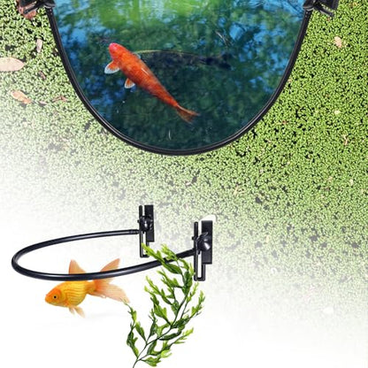 Psyqtsuary Floating Plant Corral for Aquarium, Floating Plant Fence for Aquarium Accessories, Fish Tank Plant Fence Adjustable Height with Water Level, Suitable for All Floating Plants and Aquariums