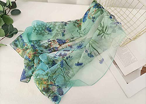 Acotavie Scarfs for Women Lightweight Fashion Scarves Print Floral Pattern Scarf Shawl Wraps - color: C12