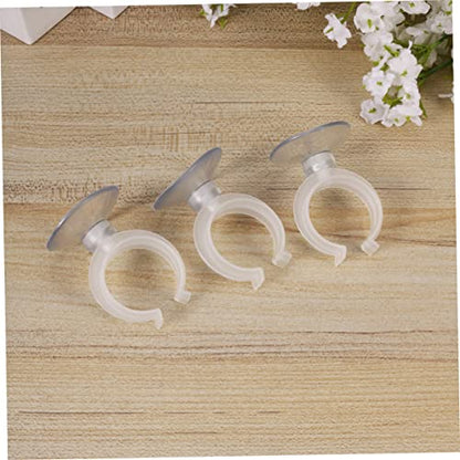 minkissy Aquarium Fixed Clip 6 Pack Water Pipe Fixing Clip with Suction Cup for Fish Tank Inlet Outlet Tubing Water Holder Clamp for Small Aquarium Accessories 1.77 X 1.45 X 1.45 in - size: Size 3