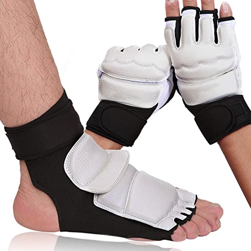 Taekwondo Sparring Gloves Professional Adult Kid Breathable Punch Bag Training Kickboxing Gloves, for Sparring Martial Arts Boxing Training for Adults and Kids (S) - size: Small