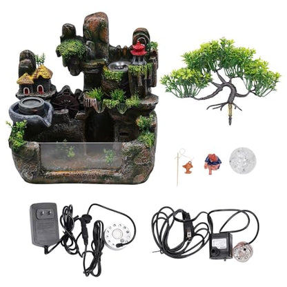 Fountain Rockery Ornaments Fish Tank Decor Modern Desktop Fountain Accessories Tabletop Water Fountain