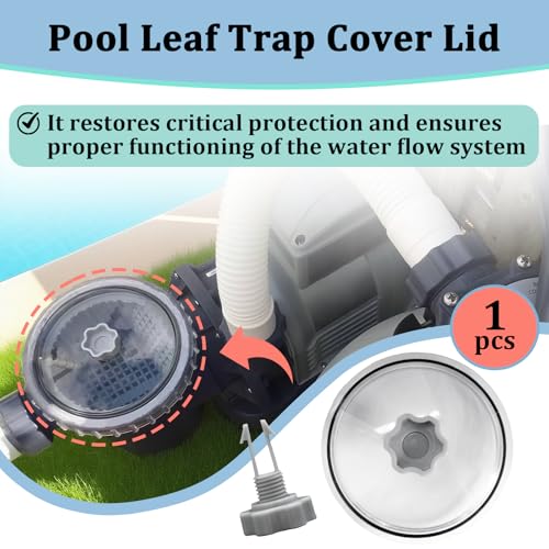 Pool Leaf Trap Cover Lid with O-Ring and Valve Kit for Intex, Replacement Parts for 12 Inch Sand Filter Pumps, Compatible with SF15110, SF70110, SF60110