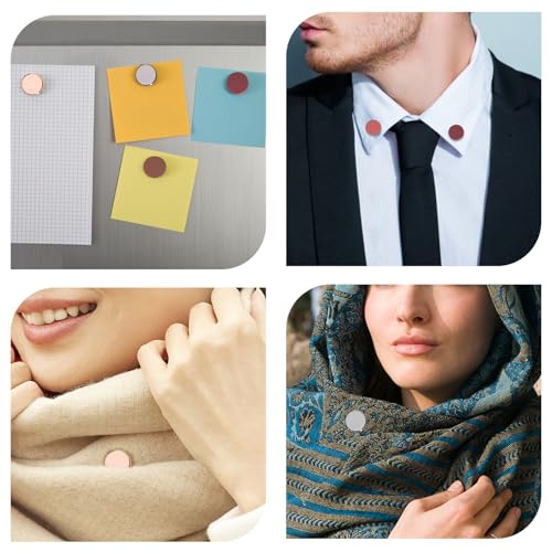 12pcs Hijab Magnetic Pins, Strong Hijab Magnets Multi-Purpose Scarf Clasp Pinless Brooch Buttons for Women Scarves Clothes Dress (Color C) - color: Color C