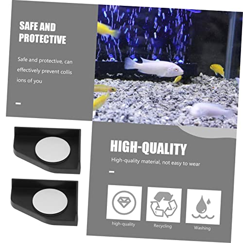 balacoo 12pcs Thickened Fish Tank Corner Pads Collision Cushions for Aquarium Adhesive Shockproof Guards for Tabletop and Furniture Safety