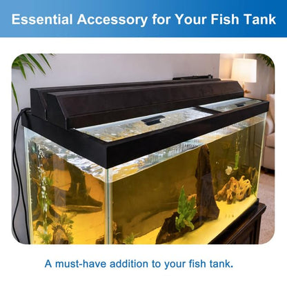 23×11.46×0.16 in 2Pcs Aquarium Lid Glass Canopy, Clear Tempered Glass Aquarium Fish Tank Hoods, Set for Marineland 55 Gallon Aquarium Fish Tank - size: 2PCS-23 x 11.46 x 0.16in