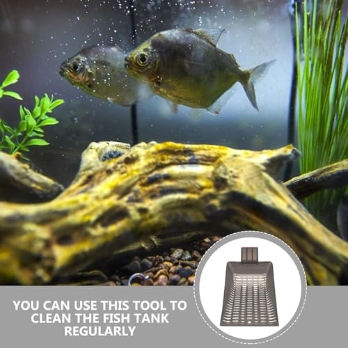 COHEALI Aquarium Sand Shovel Fish Tank Gravel Cleaning Tool Plastic Substrate Scoop for Aquarium Maintenance and Gravel Vacuum Pet Tank Cleaner Accessories