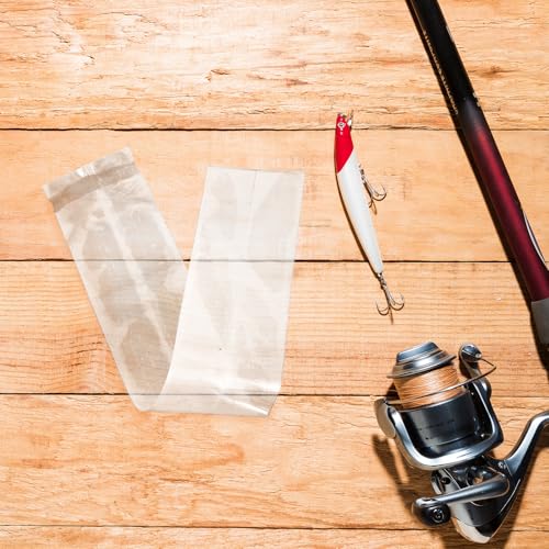 Mikinona 50pcs Pet Fish Transport Bags 6x34cm Thickened Leak-proof Plastic Packaging Bags for Live Betta and Guppy Shipping